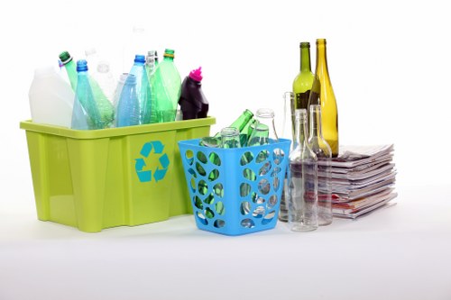 Recycling and donation efforts during office clearance