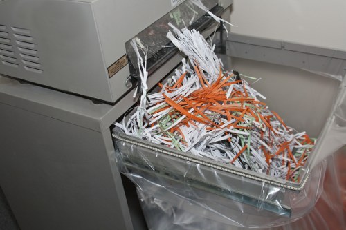 Variety of construction waste materials