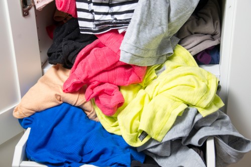 Supervisor conducting a training session on safe waste handling